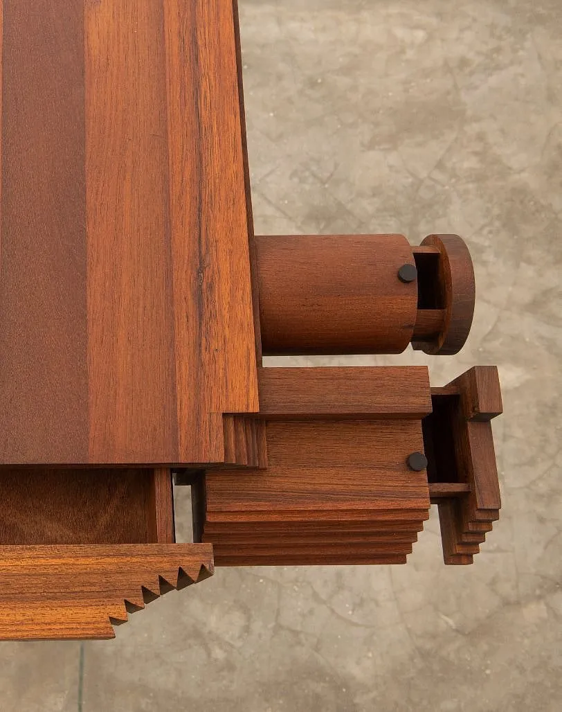 Fragments, shards, splinters and swirls come together in this furniture show  