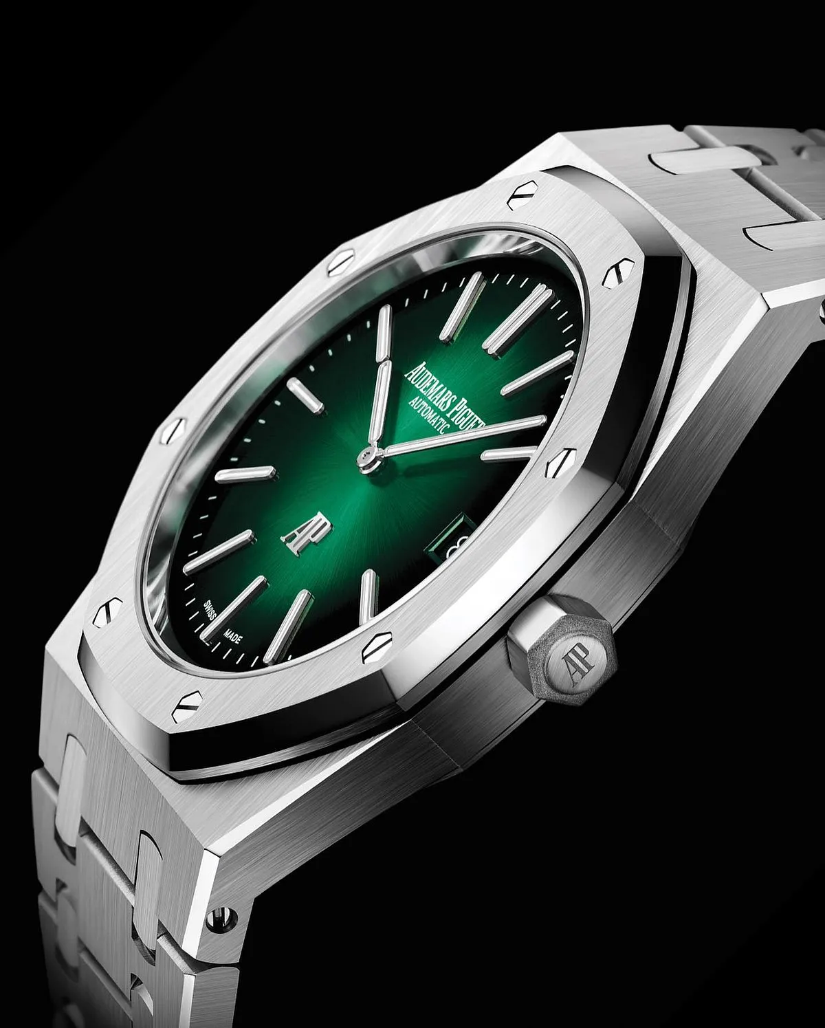 Audemars Piguet Royal Oak ‘Jumbo’ Extra-Thin:The Royal Oak is one of the horological world’s cult classics, and its already slick lines are further accentuated in ultra-thin guise. These versions have been around for a while, but the 8.1mm Jumbo is a mix of platinum and titanium, and the two metals balance each other out beautifully. While the former has a highly polished sheen, the latter offers a more brushed finish. The two-tone look is rounded off by a striking block-pattern dial in blue. 