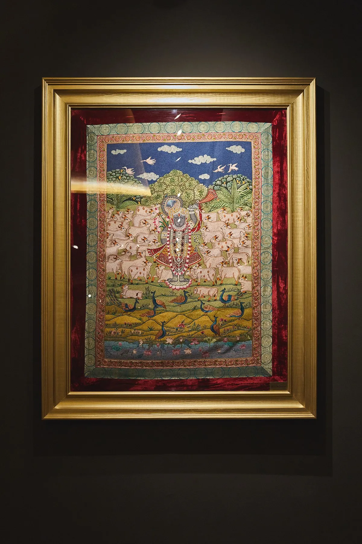 Pichwai has its origins at the Nathdwara temple near Udaipur, which houses intricate paintings dedicated to Shrinathji 