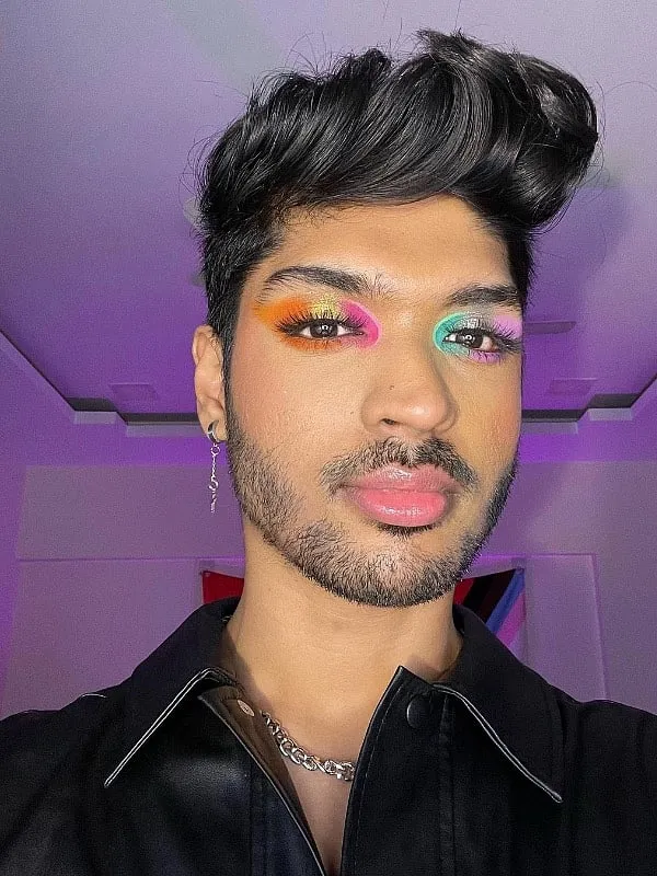 “I use make-up to display my artistic skills to the world. It helps me showcase how I’m feeling and my gender expression to the world,