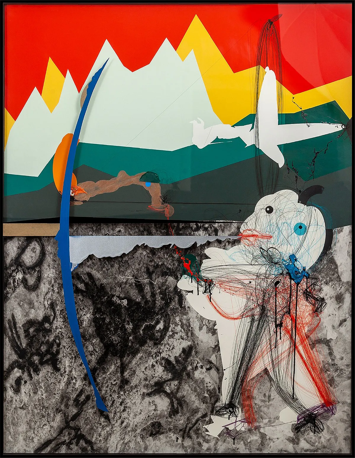 Nature MorteWith a new series of works by Nidhi Agarwal and Aditya Pande, Nature Morte looks at paper as one of the mediums. “Paint, pastel, crayon and ink are combined to create configurations in which colour, line and form are fused into condensed, charged particles,” by Agarwal, while Pande uses computerised drawings that are printed on both paper and canvas. Peter Nagy of Nature Morte credits DCAW as an opportunity to not only come across exciting contemporary art but to also “meet the people responsible for steering the contemporary art scene of the city”. 