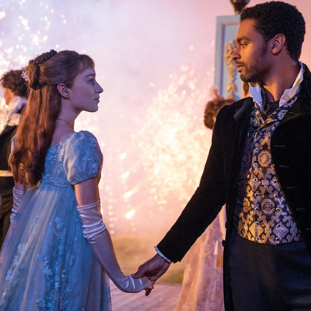 Beyond steamy scenes, Bridgerton celebrates the female gaze by provoking its mostly female audience to identify with the central character Daphne’s coming-of-age experience.  LIAM DANIEL/NETFLIX