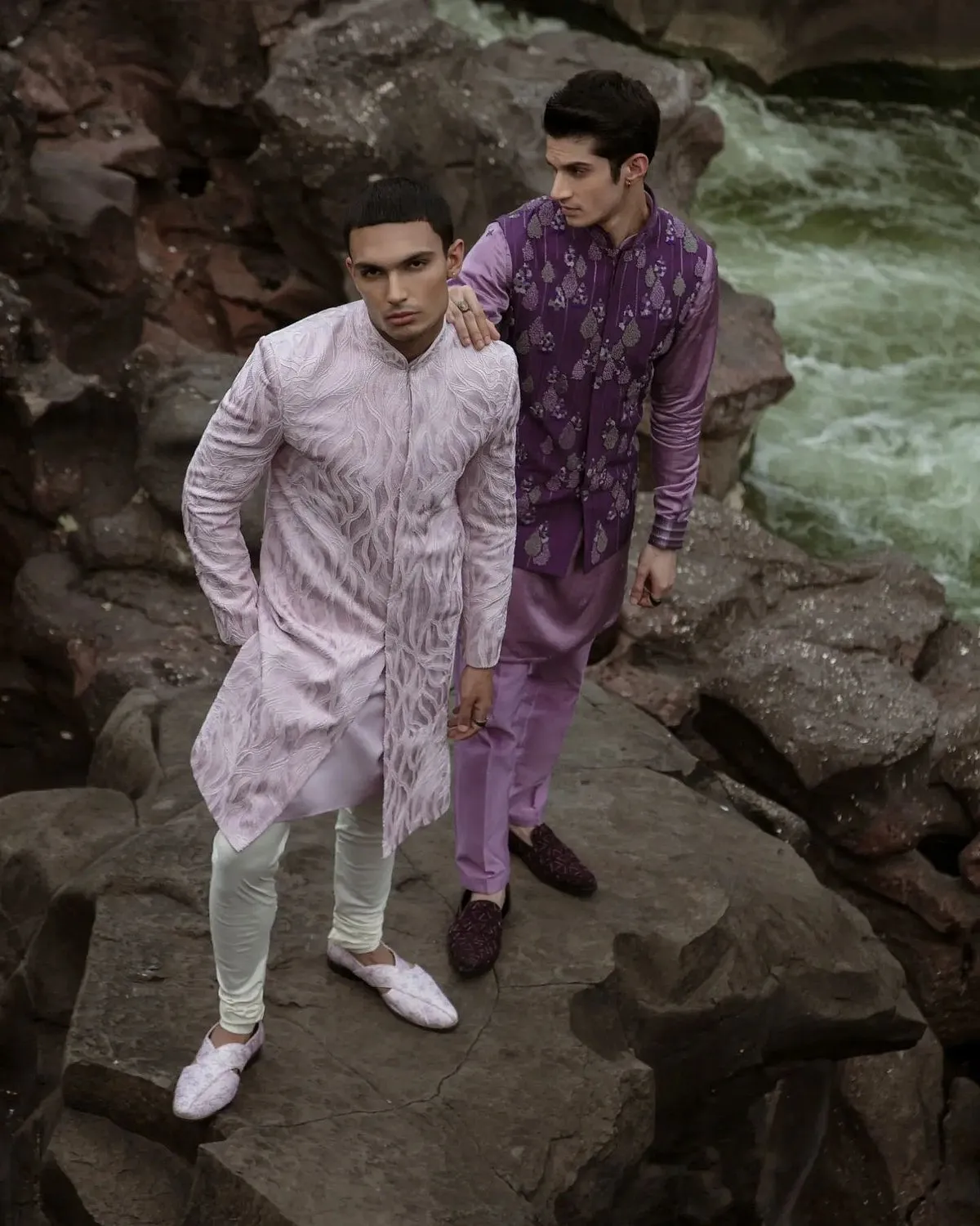 Jayesh Shah Label:Mumbai-based Jayesh Shah, the designer of the eponymous menswear label, brings together the elegance of classics with modern aesthetics to his bespoke couture brand. Whether it’s for the wedding or an after-party, you’ll find timeless silhouettes that are made-to-measure for every occasion. If you happen to stop by their Kemps Corner store, keep an eye out for their collection of handcrafted footwear featuring unique embroidery and designs.Instagram: @jayeshshah_label 