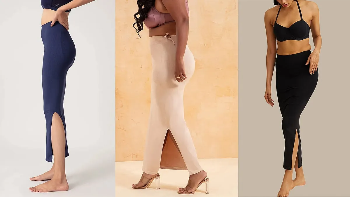 Nkyd by Nykaa Fashion: For sari shapewearIf bulky petticoats are ruining the look and drape of your saris, then what you need is a sari shapewear (yes, sari shapewear is a thing and a blessing). Nykaa Fashion’s in-house lingerie brand Nkyd, which started out with intimates and activewear has now expanded to shapewear, particularly meant to wear under your saris. They are designed to focus on compressing the sides of your hips to give a flattering silhouette when the layers of the sari come on. The shapewear also comes with a side slide which makes it easier to move around.Available at: Nykaafashion.com 
