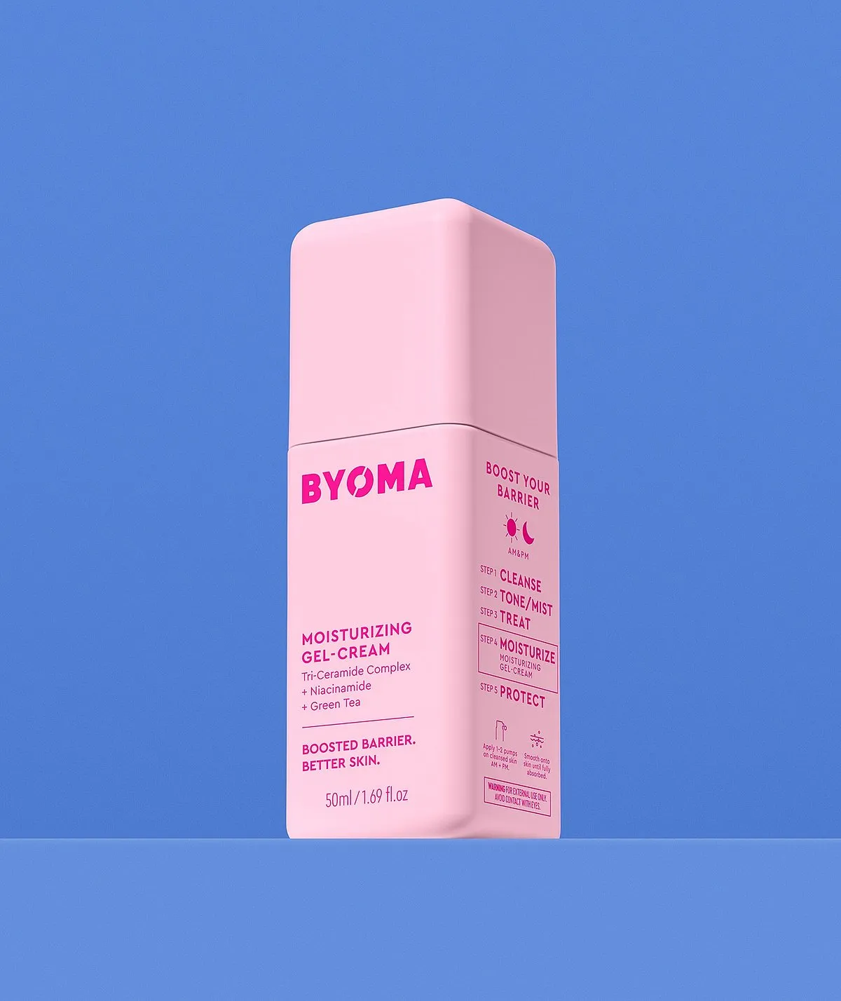 Byoma Moisturising Gel CreamShop here₹ 1,350The weightless, cooling texture of a gel with the deep moisturisation of a cream? Yes please. It includes a barrier-boosting tri-ceramide complex with niacinamide and green tea, all of which work to mattify and clarify the skin while reducing redness and calming inflammation. 