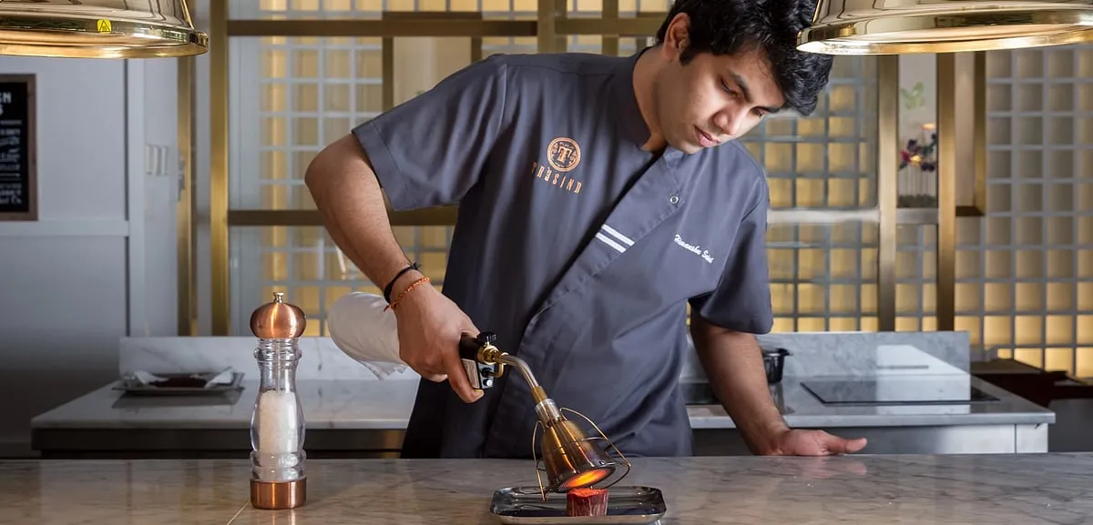 Himanshu Saini started out in Manish Mehrotra’s kitchen at Indian Accent in New Delhi before helming Mumbai’s Masala Library by Jiggs Kalra, and then ultimately moving to Dubai in 2014 to lead Trèsind 