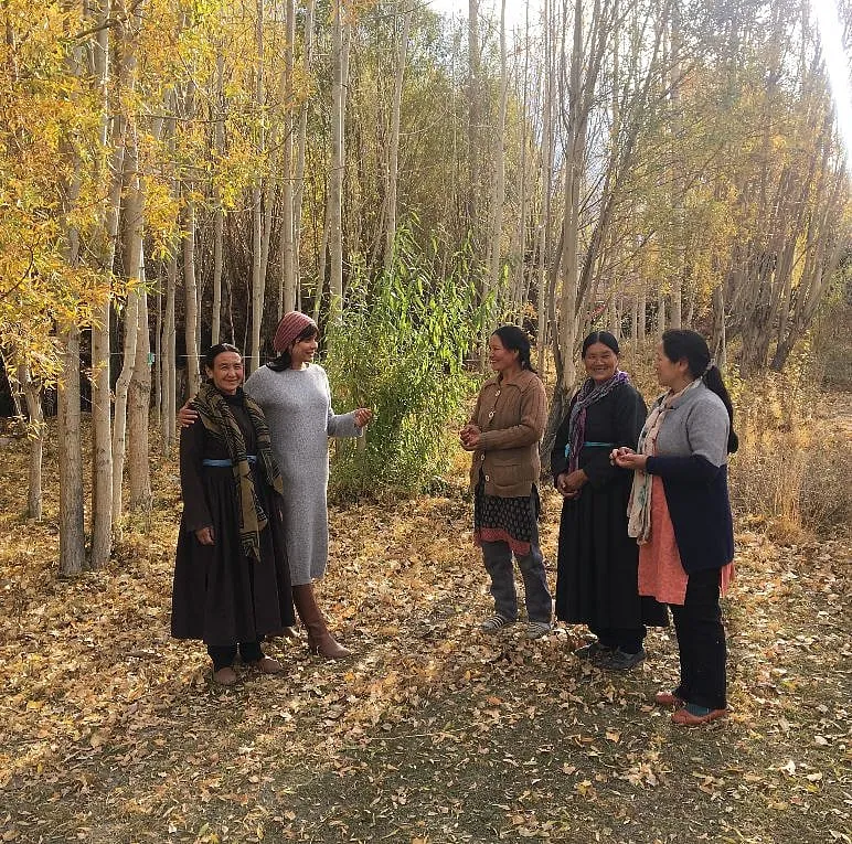 Bonding with local communities during a sourcing trip in Ladakh 