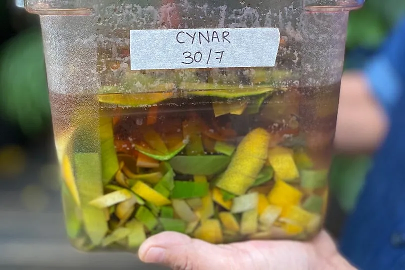 Mumbai’s Americano has concocted a homemade Cynar, made with artichoke offcuts from the kitchen. 
