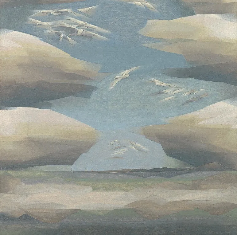 Jehangir Sabavala's Of Cloud and Air II, 1977 