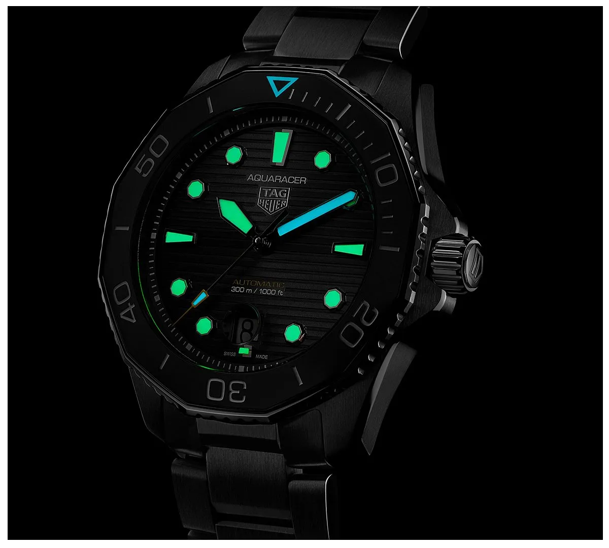 Tag Heuer Aquaracer Professional 300: Water-resistant to 300 metresThis is one of my favourite watches across categories. It’s desirable, has many iterations, is very affordable and is as tough as they come. It is available in different colours and sizes, and you can pick between an automatic and a quartz movement (the quartz is rated at 200 metres). The 300 is a 43 mm watch, so it’s quite well sized too. 