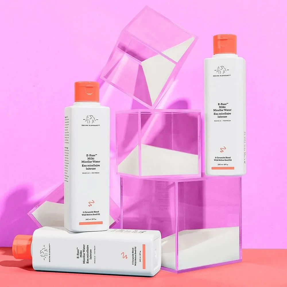 Drunk Elephant E-Rase Milki Micellar WaterShop here₹ 2,258If you want the lightweight cleansing quality of a micellar water and the soothing qualities of a lotion, this nourishing two-in-one has ultra-mild micelles along with replenishing fatty acids that work to support the skin’s natural moisture barrier while dissolving away make-up and dirt. It’s particularly great for the super-sensitive eye area, so you can get mascara off without causing any dryness or irritation. 