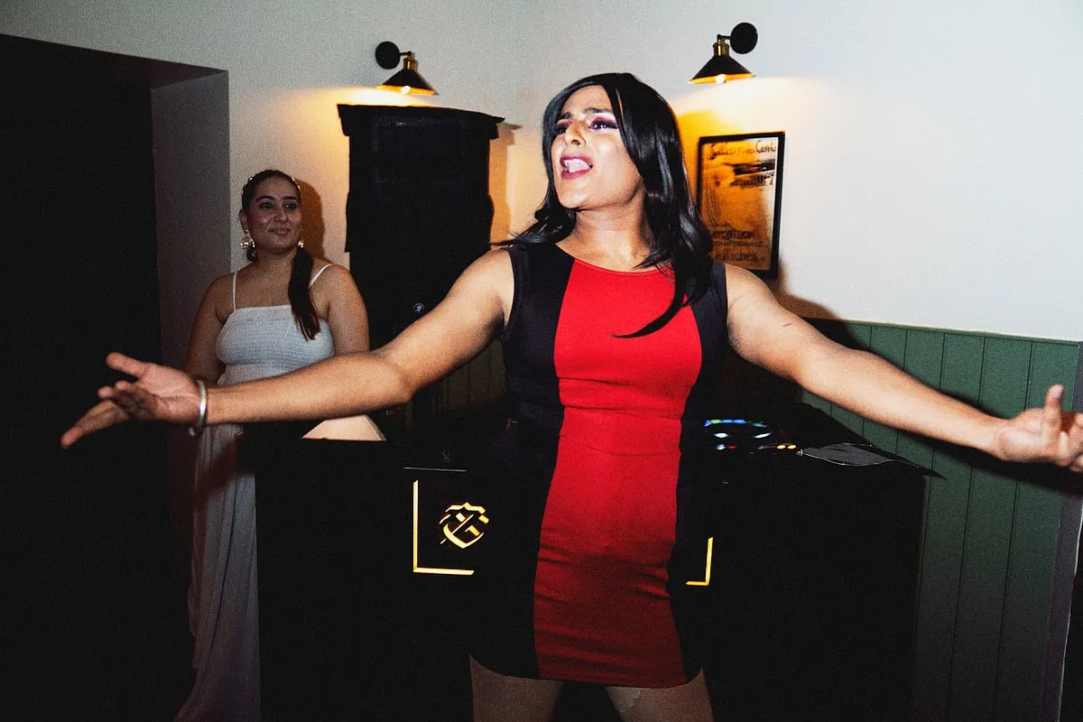 A drag performance during the evening. Image: Tuhin Chandra 