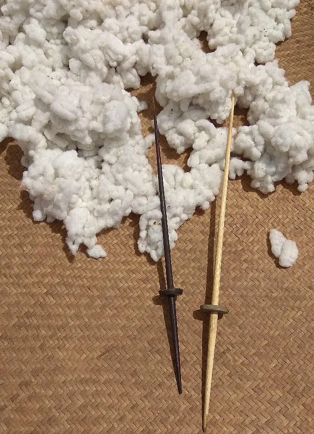 Even in her own community,  Angami Naga, their traditional textile, lorha mhoshü, has been diluted in its use of motifs—moving away from its purer cotton to artificial, to very cheap-looking synthetic yarns that are mass-produced on machines such as frame loom other than the loin loom. Image: Margaret 