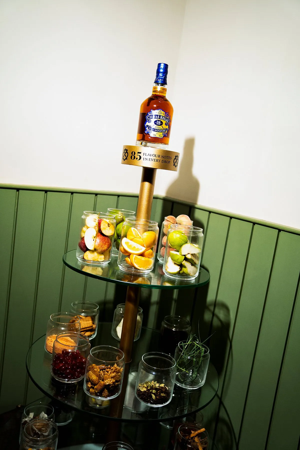 A Chivas 18 installation showcasing its 85 ingredients.  Image: Tuhin Chandra 