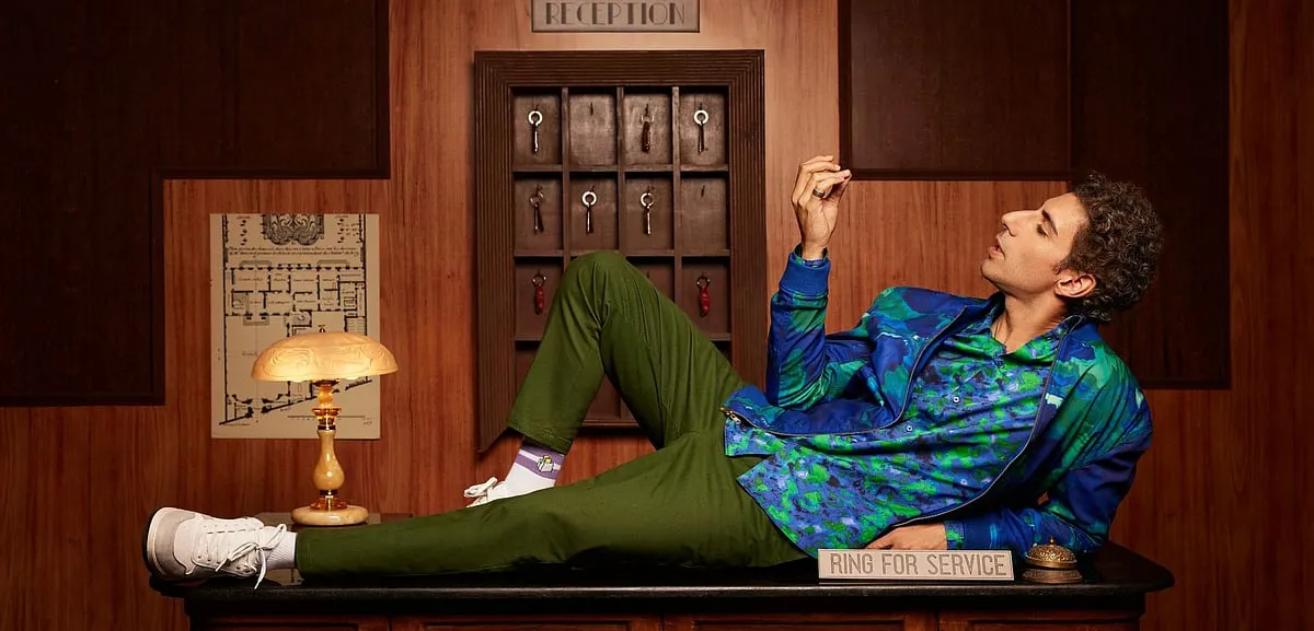 Actor Jim Sarbh poses in H&M's newest, India-exclusive collection 
