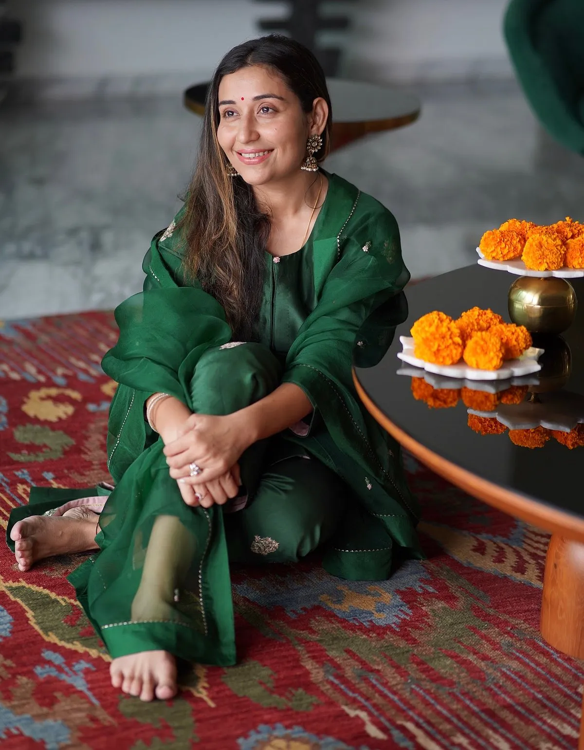 Nandita Sikchi Need an outfit that transitions smoothly from your family get-together to the dinner you have planned after? Nandita Sikchi, a designer from Pune, creates simple kurta sets in solid shades which look good as they are but also work as the perfect backdrop for attention-grabbing accessories. Nanditasikchi.com 