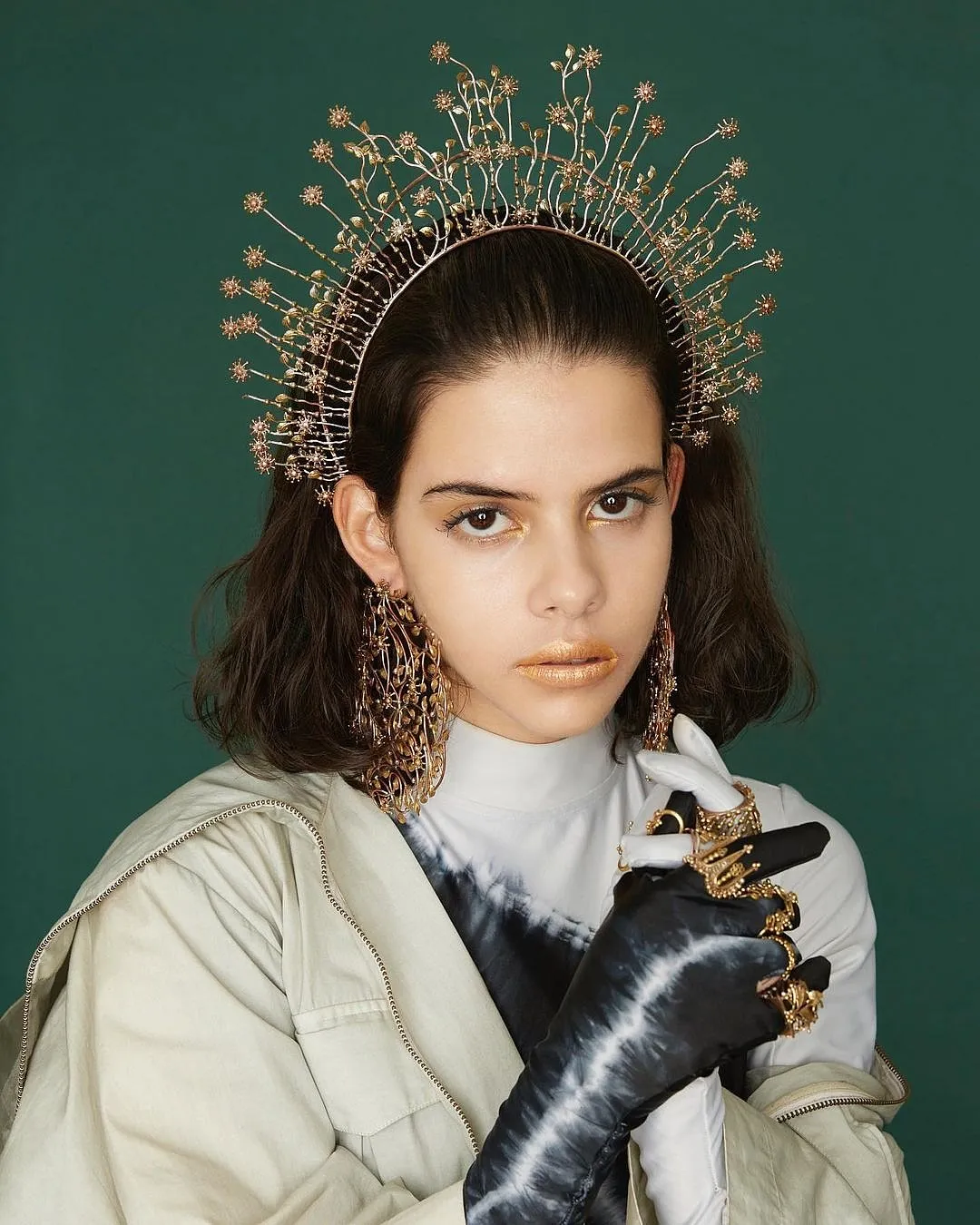 Kavya Potluri:Kavya Potluri’s extravagant handcrafted pieces have been featured in many editorial features. From headgear, nail jewellery, ear cuffs, hair bun accessories and even sunglasses, Potluri’s pieces are as bold as they come, screaming to be the centre of attention. The Hyderabad-based jewellery designer works with a mix of metals– primarily gold and silver–to create high-fashion pieces that are not for the faint-hearted.Where to buy: @kavyapotluriofficial 