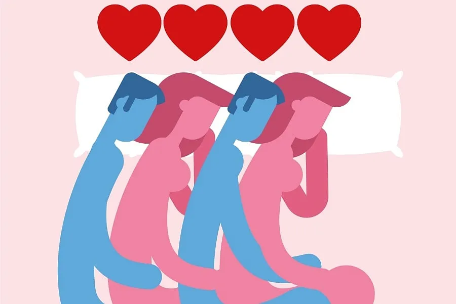 When it comes to supporting the case for monogamy (in opposition to polyamory), most hold back their innate capacity for boundless love with the experience of an attachment threat. Image: Getty 
