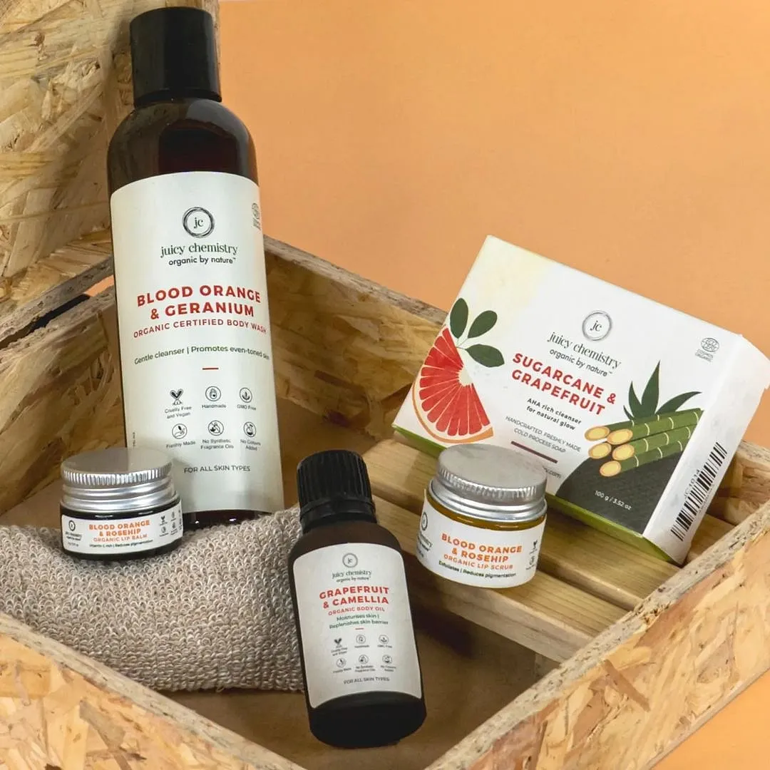 “Opt for brands who think about the product’s full life cycle. It’s not enough for the packaging to be reusable and recyclable. You have to think about the ingredients and manufacturing processes, too,” suggests Megha Asher, co-founder of Juicy Chemistry 