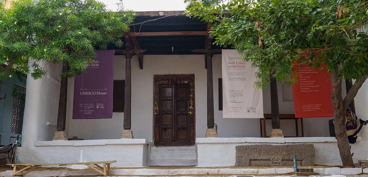 One of the exhibition venues in  Anegundi, Hampi  
