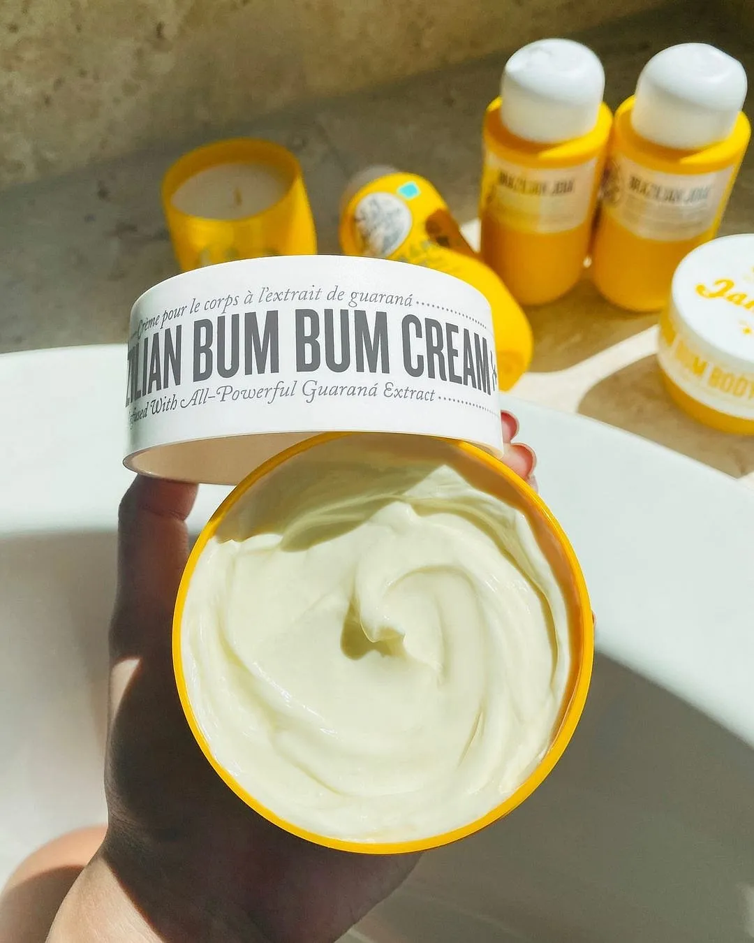 Sol de Janeiro Brazilian Bum Bum CreamFrom Selena Gomez to Hailey Bieber, many celebrities are a little too obsessed with this body cream-cum-butter, appreciated for its fragrance and texture. If you pick products, especially body care, based on their fragrance, you may sign up for a lifetime subscription to this one. Amalgamating antioxidant-rich caffeine with oils and butters (think Cupuaçu butter and Brazil nut), this cream smoothens, moisturises and softens the skin while leaving it perfumed. 