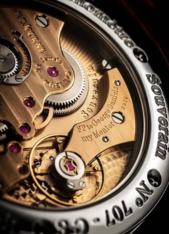 “I know collectors who took a leap of faith and bought an F.P. Journe when the company was relatively new, in the early 2000s. An early Journe wrist watch with a brass movement can now fetch up to $450,000,