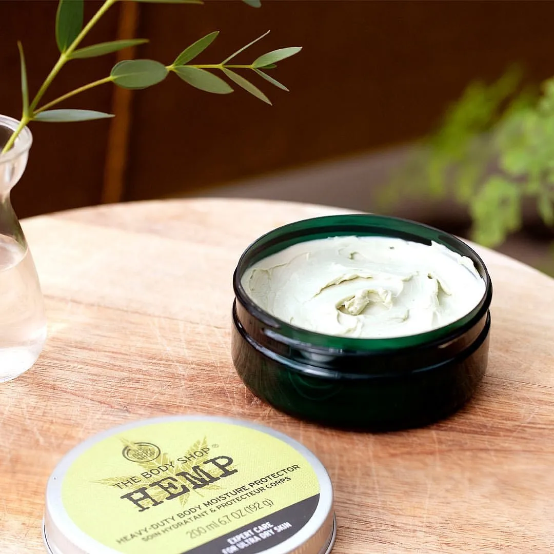 The Body Shop Hemp Body ButterJust like the lip balm from the hemp range, The Body Shop’s body butter also endows the skin with heavy-duty moisture that is much needed during winters, especially if you reside in the colder regions of the country. With fairly-sourced shea butter from Ghana, babassu oil (made from babassu palms, that soothes inflammation and heals wounds) from Brazil and hemp seed oil, this body butter could take a few more seconds to get fully absorbed into the skin. Still, the post-effects are worth the wait. 