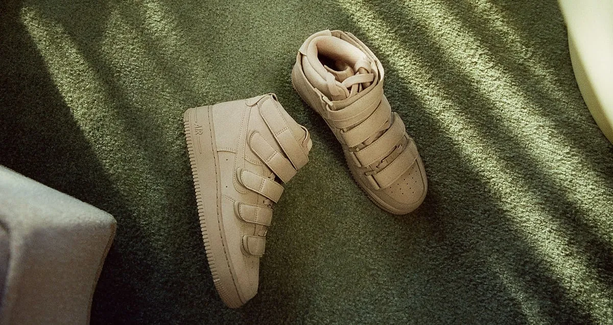 Nike Air Force 1 x Billie Eilish: While Billie Eilish has previously teamed up with Nike to give her take on Air Jordan 15 and Air Jordan 1 KO, this year, the British singer is back to remix the classic Air Force 1s in environmentally conscious materials. The hi-top silhouette features five velcro straps across the top, covering the laces. The sneakers use sustainable materials—the midsole is made from a synthetic nubuck material that utilises post-consumer recycled content. Although chunky-looking, the unique mushroom colour could be an add-on to your shoe closet.Where to buy: Nike.com  
