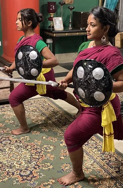 Eighteen-year-olds Prakashini Mishra and Ankita Priyadarshini are two of the girls in Mayurbhanj who have recently taken to Chhau 