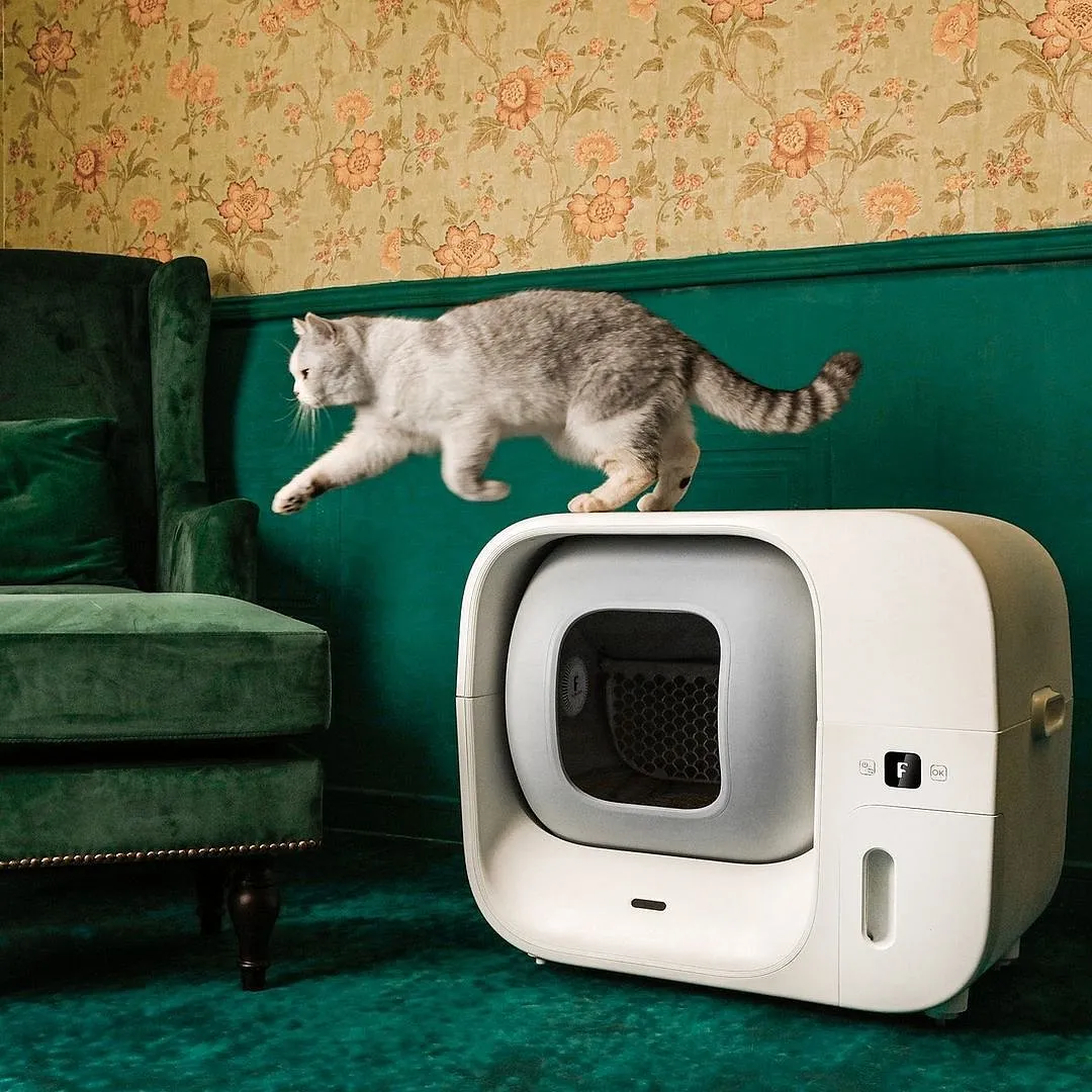 FurbulousLove all things automated? Why not extend that to your four-legged friend? The Furbulous is an automated litter box for cats which neatly separates the clumps from the clean cat litter and dumps all the waste in a sealed bag. Once the used disposal bag is removed, the Furbulous will also replace the bag with a new one. All you have to do is carry the sealed bag to the bin. It also removes odour and other nasties and has seven sensors to detect your furry buddy and stop any automated process if they come close to keep them safe. 