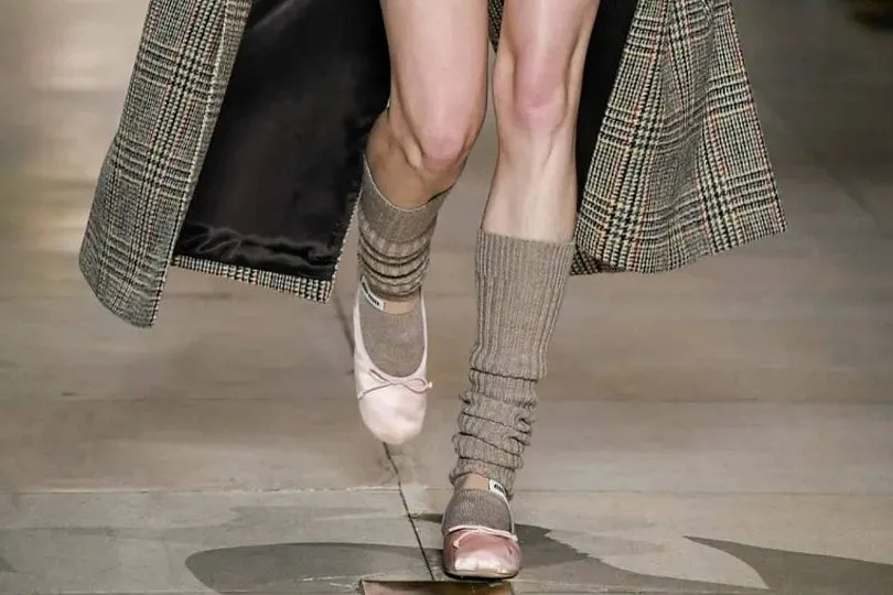 Miu Miu's ballet flats became one of the year's biggest shoe trends.  