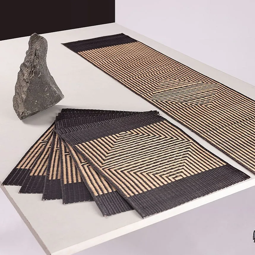 GreenEarth by Bashobi Tewari (@bashobi.tewari)Working with weavers and artisans from West Bengal, founder Bashobi Tewari, who enjoys using natural fibres and heritage crafts, wants to help craftspeople find a market for quality products. Created from sustainable, non-violent, eco-friendly fibres like bamboo, madur and sitalpati, the brand's collection of hand-woven place mats, table runners, floor mats and cushions are made combining traditional skills with contemporary designs to help the crafts sector become a viable income source for village-based artisans. 