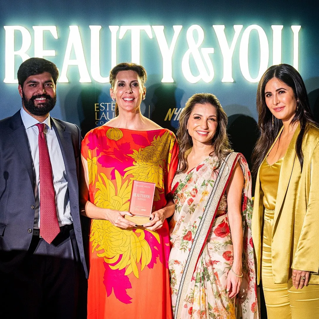 Sonya Khubchandani de Castelbajac wants homegrown fragrance brands to claim meaningful market share. Pictured here: Anchit Nayar, Sonya Khubchandani, Shana Randhava, Katrina Kaif 