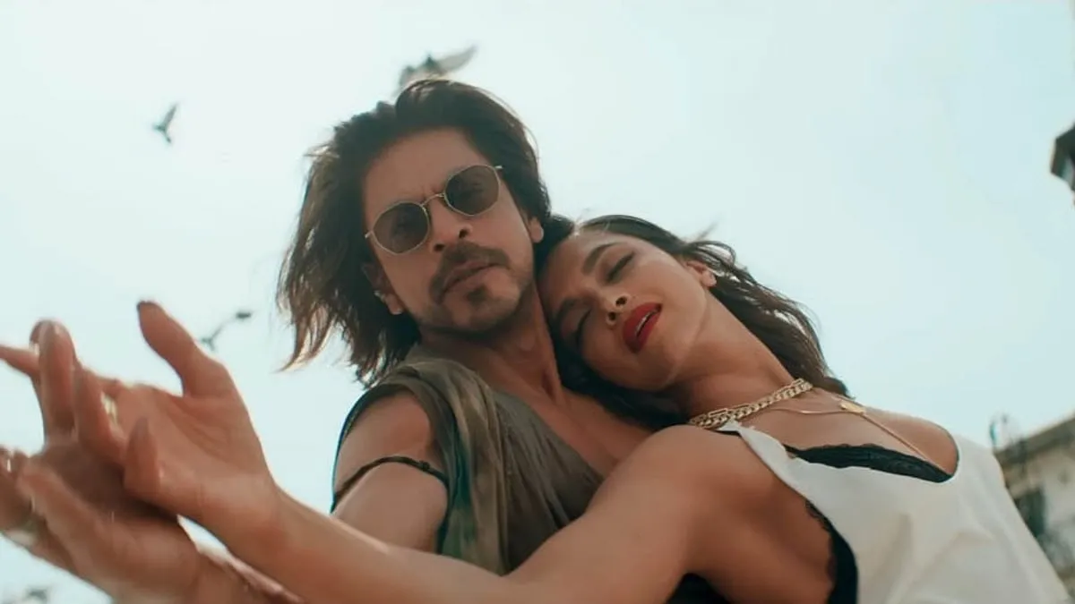 A still from Pathaan 