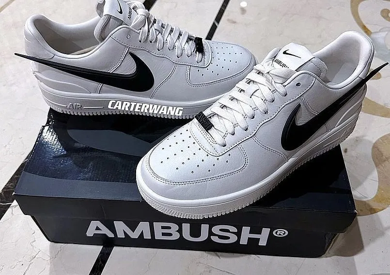 Ambush x Nike Air Force 1After lending a dose of colour to Nike’s Air Force 1 Low SP in the end of 2022, the Japanese brand is rumoured to introduce the monochrome versions in the first half of 2023. The black-and-white additions are constructed in leather and will see the return of the oversized and exaggerated Swooshes that extend past the shoe's heel, a feature dominant in their earlier collaboration with the sneaker giant. While the “Pine Green” and “Game Royal” colourways were released in December 2023, the monochrome version is rumoured to be released in spring 2023. 