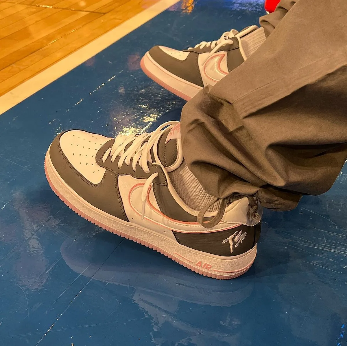 Terror Squad x Nike Air ForceA few months ago, American rapper Fat Joe took to Instagram to share one of the newest iterations of the forthcoming Terror Squad x Nike Air Force 1 collaboration. Fat Joe is known to flaunt his wide collection of sneakers online and has even worked with Nike in the mid-2000s to create several colourways for Terror Squad x Nike Air Force 1 that were never released to the public. Incidentally, Sotheby’s sold one of the original (sample piece) Terror Squad x Nike Air Force 1 for $4,500 from 2005 which came the classic 'TS' embroidery on the lateral heel and ‘Macho’ spread across the heel tab, replacing the Nike logo. 