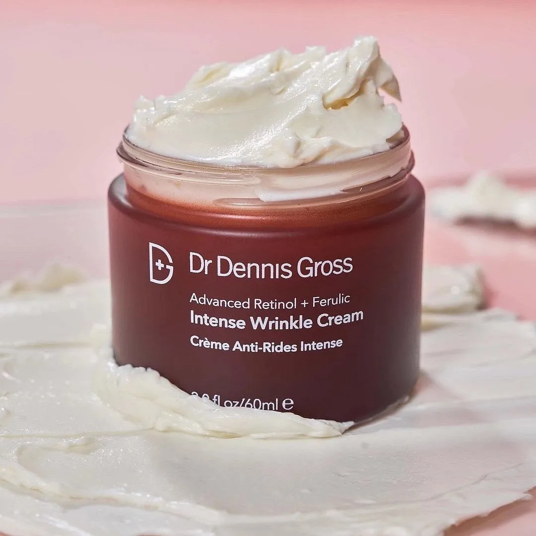 Advanced Retinol + Ferulic Intense Wrinkle Cream, Dr. Dennis GrossYou may not think of retinol and Ferulic Acid as the most common combination but this cream bottles the two in a well-researched formulation that tackles early signs of ageing, pigmentation, uneven skin tone, texture and dryness through a buttery cream that is heavy on nourishment. To augment the moisturisation effect are ingredients such as squalane, shea butter, hyaluronic acid, jojoba oil, sweet almond oil, primrose oil, bakuchiol and lactic acid. If you’re a lover of a minimal yet effective skincare routine, this is a worthy investment.Priced at ₹ 6,600Shop here 