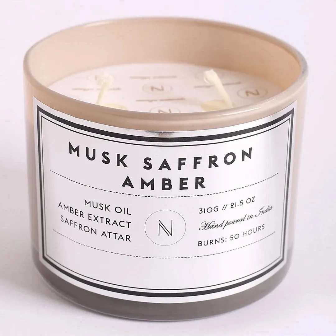 Saffron Infused in Musk & Amber, NASO As the name suggests, musk oil, amber extract and saffron attar make for the hero ingredients in this candle, which, of course, smells heavenly, but also doubles as an aphrodisiac. The rich blend is reminiscent of a mystical (read: a classic Arabic whiff combined with an Indian earthiness) fragrance that boosts mood, relieves stress and stimulates a sense of intoxicating calm. The best part? As the candle’s wax begins to melt and secrete oil, the warm liquid can be slathered all over the body for some tepid nourishment.Image: www.nasoprofumi.com 