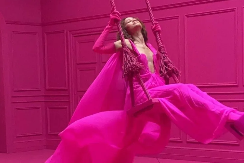 Zendaya in Valentino's 'Pink PP' campaign. 