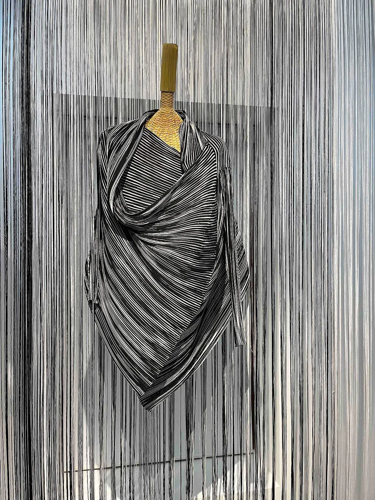 The exhibit features several limited-edition and vintage pieces from the previous collections, including from the iconic ‘Pleat Please’ line, which was first launched in 1988 