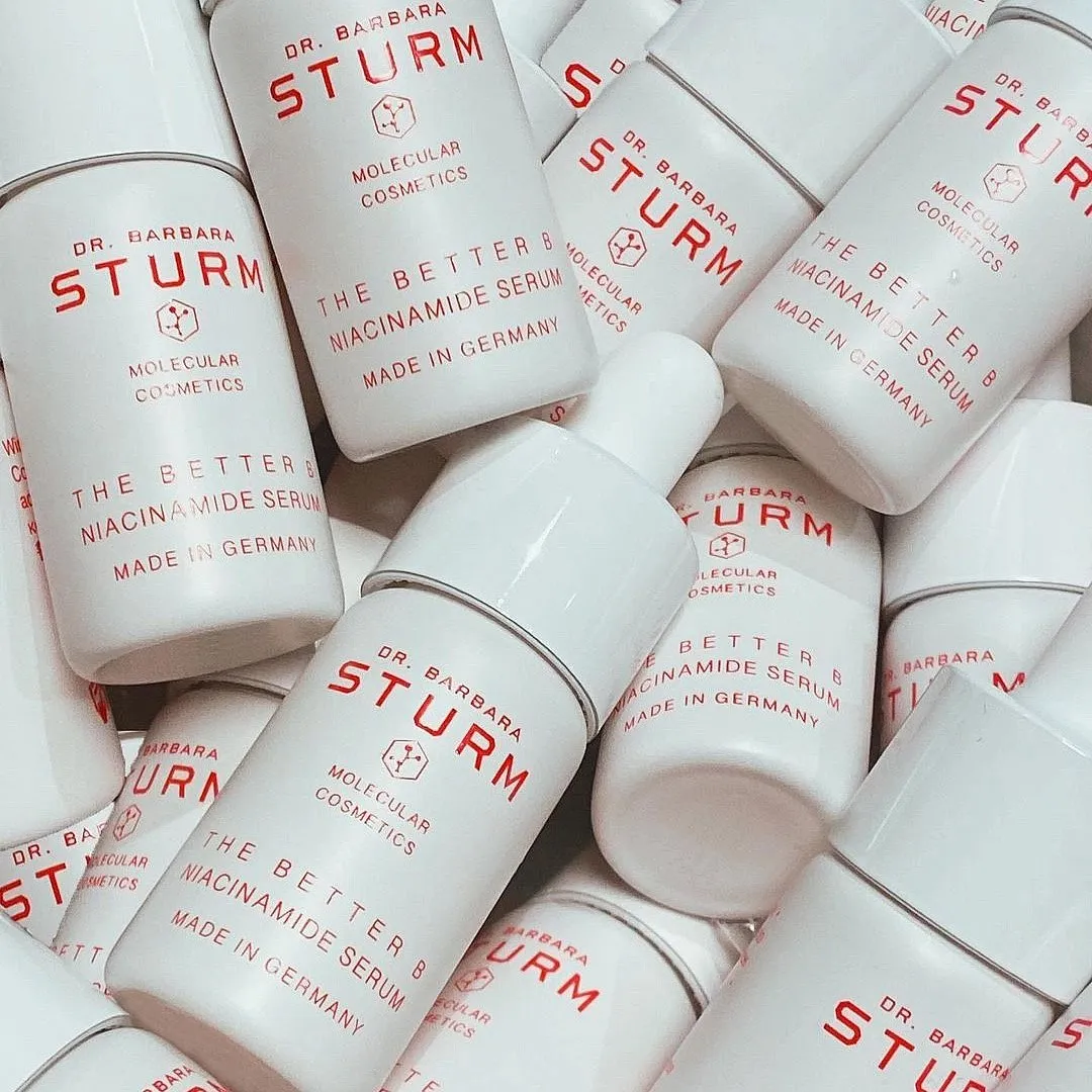 The Better B Niacinamide Serum, Dr. Barbara SturmNiacinamide is a do-it-all ingredient that works for most skin types, including sensitive skin. Apart from refining the pores, boosting hydration, regulating sebum production and evening out the complexion, a key benefit of niacinamide is its anti-ageing property, reducing fine lines and wrinkles by increasing collagen production. This serum has a milky texture which spreads on the skin effortlessly, lending instant moisture and refreshment. It also contains panthenol, vitamin E, purslane and glycerine that support the moisturising and plumping effect. Priced at ₹13,430 Shop here 