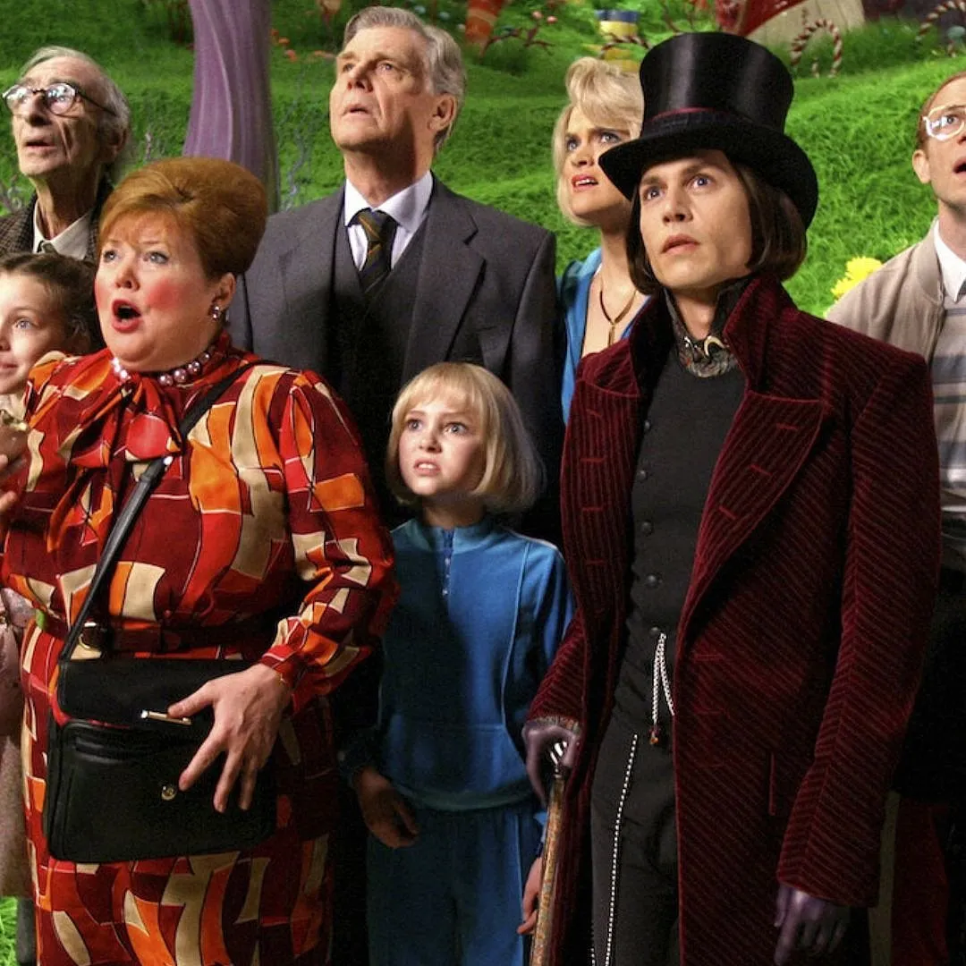 Charlie and the Chocolate Factory, starring Johnny Depp 