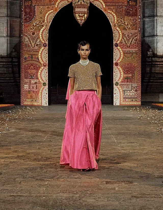 The “collection is dedicated to the long-standing relationship with India and the exploration of century-old techniques,” Maria Grazia Chiuri posted earlier this week 