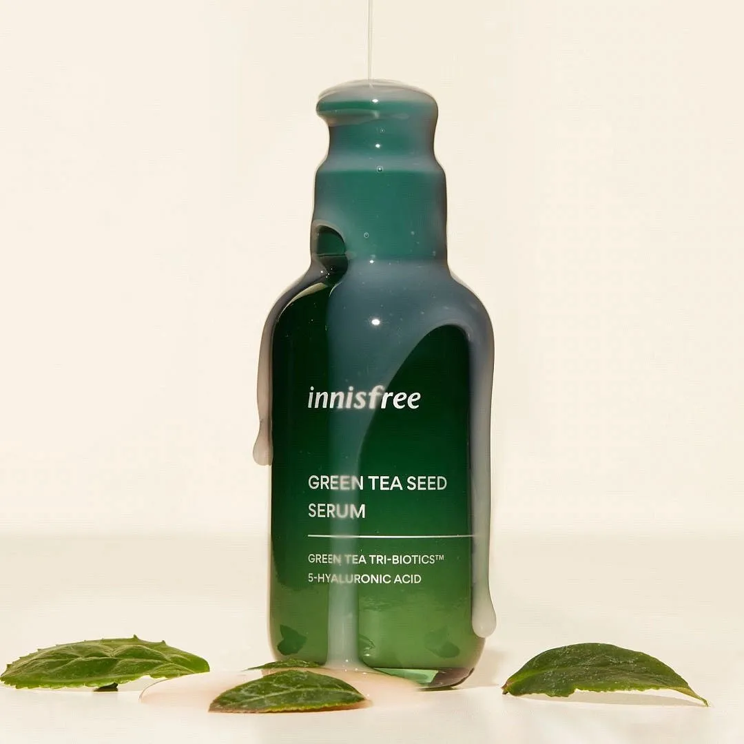 Green Tea Seed Serum, InnisfreeThis skin-soothing serum is a global cult-favourite for it pacifies the skin from the very first application. While its  original formulation has played a saviour for many, the 2.0 version goes the extra mile with a tri-complex of fermented probiotics and five types of hyaluronic acid. Rich in antioxidants and hydrating properties, it makes for a worthy addition to a basic, no-nonsense skincare routine. With a bottle sold every 15 seconds worldwide, this microbiome-enriching serum is appreciated by beauty editors and skincare enthusiasts alike. Prices start at ₹980Shop here 