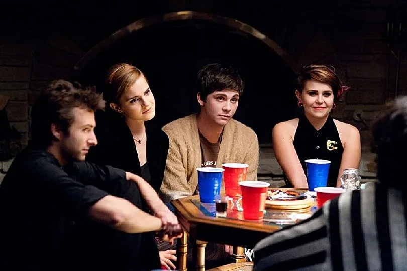 In The Perks of Being a Wallflower, Charlie suffers from (PTSD), and is about to embark on his first year of high school. Credit: IMDB 