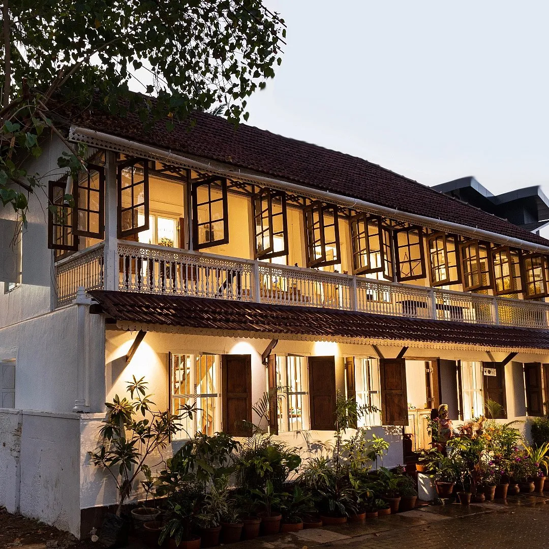 One Zero Eight found a new home in a centuries-old Portuguese villa in Fort Kochi with  a garden put together by New Delhi-based designer Aneeth Arora  