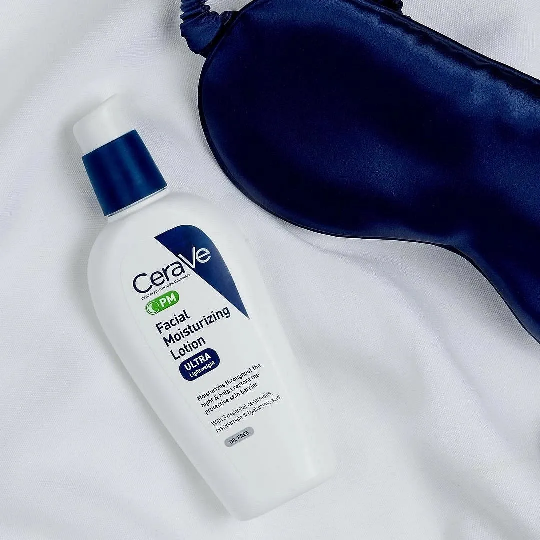 PM Facial Moisturizing Lotion, CeraVeLet’s assume that you’ve had a very hectic day—an elaborate bedtime skincare routine will definitely not stand a chance. At such times, a moisturiser like this one fills in perfectly as it combines all the ingredients you need in one substantial formulation that protects, hydrates and repairs, allowing you to give your toner and serum a miss. It’s non-comedogenic and free of oil, plus contains an ultra-lightweight texture, so you can apply loads of it right before hitting the sack without worrying about a sticky mess on your pillow.Priced at ₹ 1,725 approximatelyShop hereImage: Instagram.com/cerave 