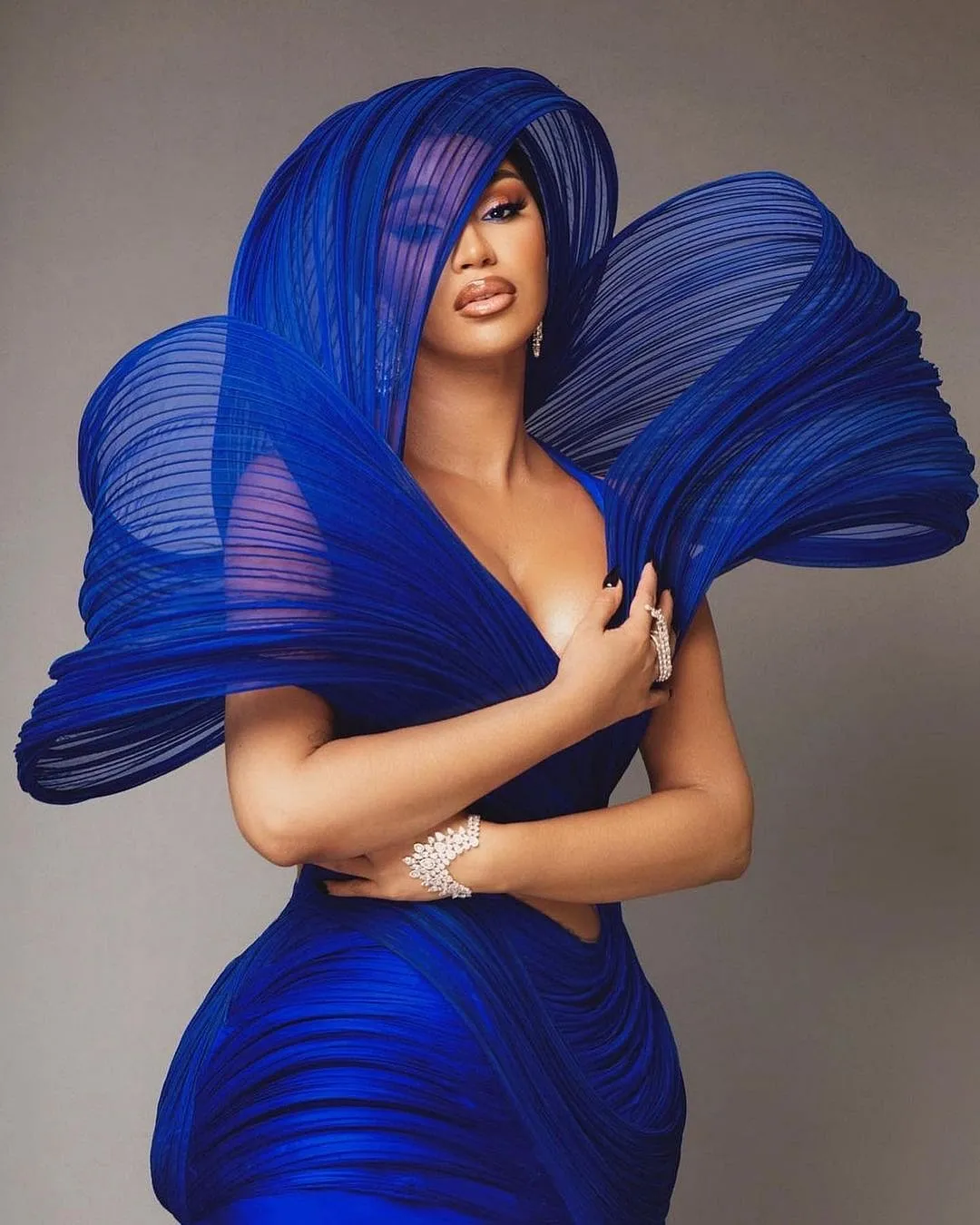 Cardi B's iconic Gaurav Gupta outfit for the Grammy's was made in two days and flown to LA 