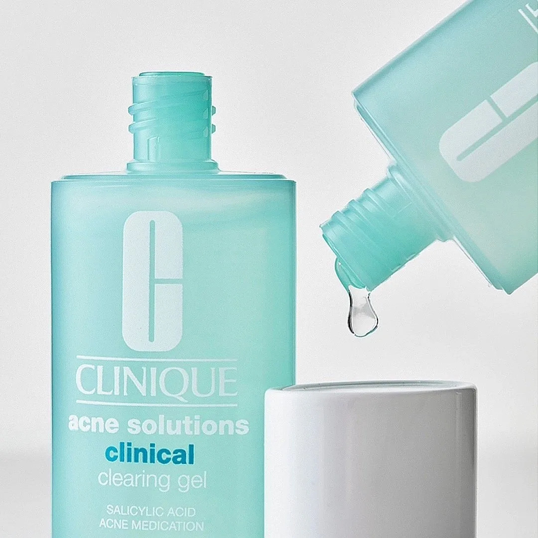 Anti-Blemish Solutions Clinical Clearing Gel, CliniqueThis gel is best suited for oily skin that is prone to breaking out often. With a high concentration of salicylic acid, it also includes witch hazel and Laminaria Saccharina Extract (derived from brown or yellow algae) that balance the oil secretion and refine the pores to ensure rapid healing. Prices start at ₹1,200Shop hereImage: Instagram.com/clinique 