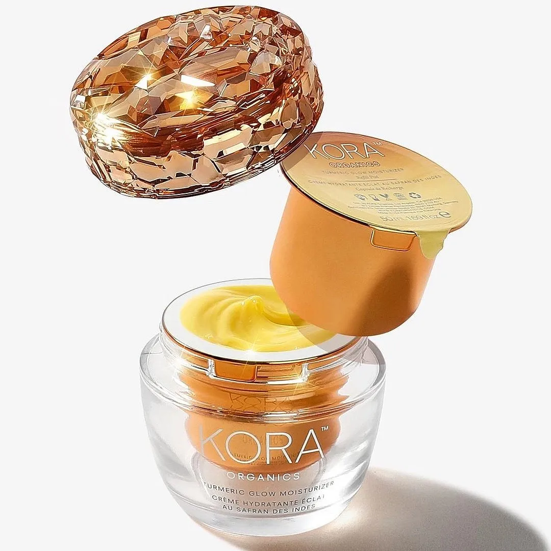 Turmeric Glow Moisturiser, Kora OrganicsLoaded with vitamins A, C and E, antioxidants and fatty acids, this turmeric-infused cream is well-equipped to tick many boxes at once. Firstly, it contains a powerful blend of rich oils like avocado oil, sea buckthorn oil, Desert Date oil and linseed oil that boost nourishment and collagen production. Plus, it is enriched with complexion-improving ingredients like turmeric that brightens, rosehip oil that evens the skin tone and shea butter that smoothens the texture, making it a worthy investment. Priced at ₹5,700Shop here 